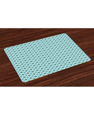 Ambesonne Mid Century Place Mats Set of 4