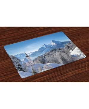 Ambesonne Winter Place Mats Set of 4