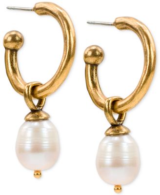drop hoop earrings