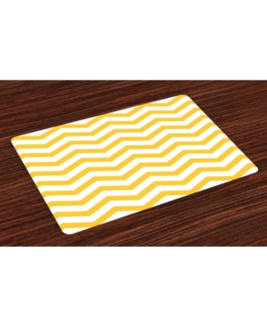 Ambesonne Chevron Place Mats Set of 4