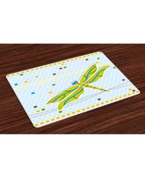 Ambesonne Dragonfly Place Mats Set of 4