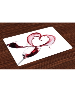 Ambesonne Wine Place Mats Set of 4