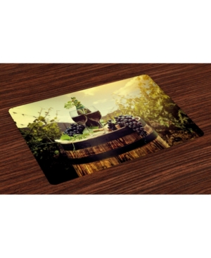 Ambesonne Wine Place Mats Set of 4