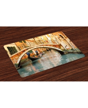 Ambesonne Venice Place Mats Set of 4