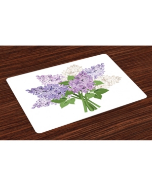 Ambesonne Lilac Place Mats Set of 4