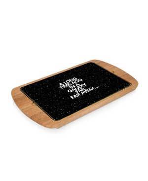 Picnic Time Toscana By  Star Wars Scroll Billboard Serving Tray In Rubberwood