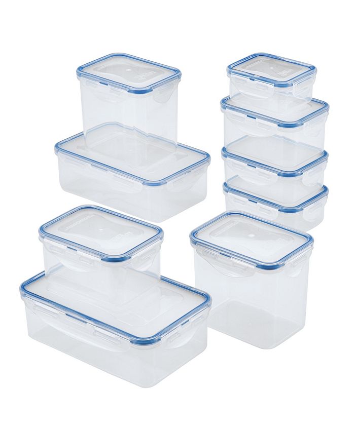 LocknLock Storage 14-Piece Food Storage Container Set, Clear