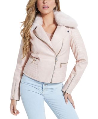 GUESS Tasha Faux-Leather Moto Jacket