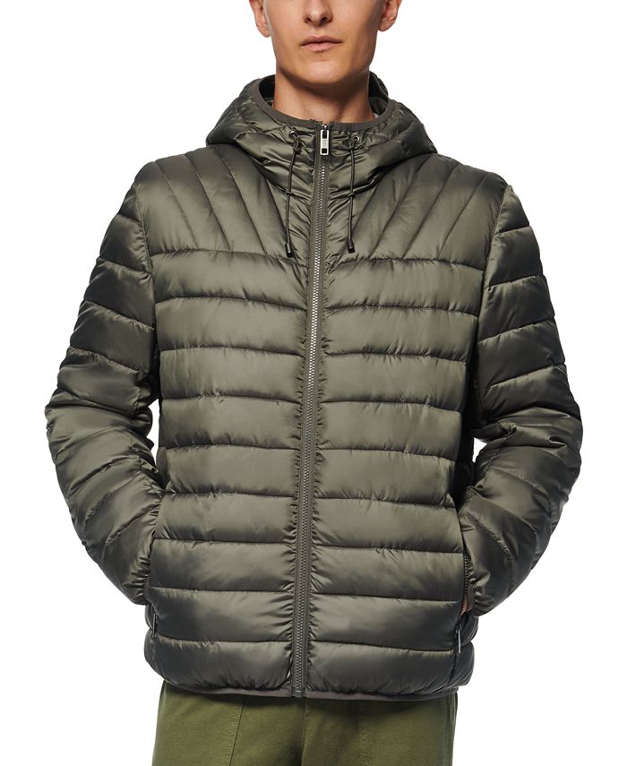 Marc New York Men's Dunmore Puffer Packable Hooded Jacket - Macy's