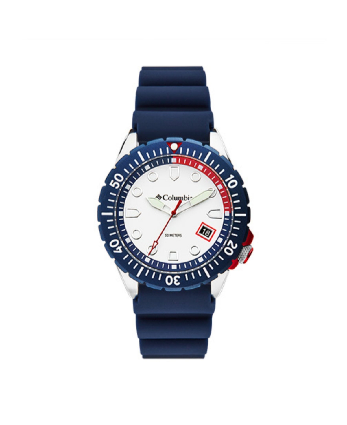 Men's Pacific Outlander Blue Silicone Strap Watch 42mm - Blue