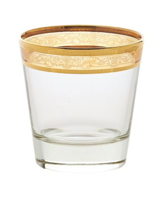 Melania Collection Multicolor Double Old Fashion Glasses, Set of 6 