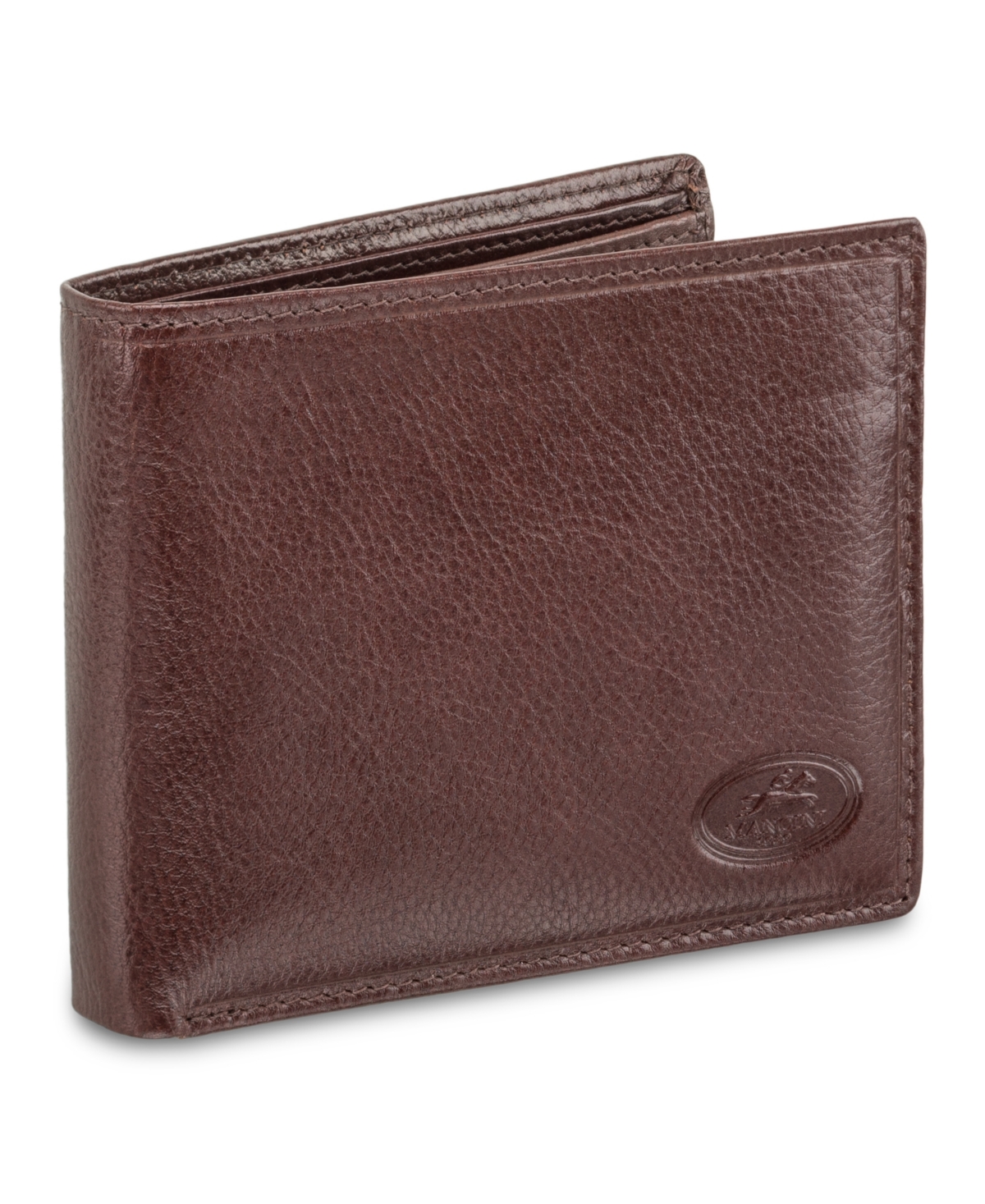 Men's Mancini Equestrian2 Collection Rfid Secure Billfold with Removable Left Wing Passcase and Coin Pocket
