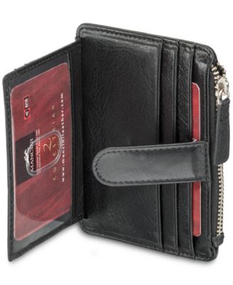 Men's Equestrian2 Collection RFID Secure Card Case and Coin Pocket