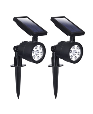 Westinghouse Solar Powered 200 Lumen Garden Spotlight - with Color Changing features perfect for Holiday Decoration - Landscaping, Walkways or Security (2 Pack, White & Color Select)