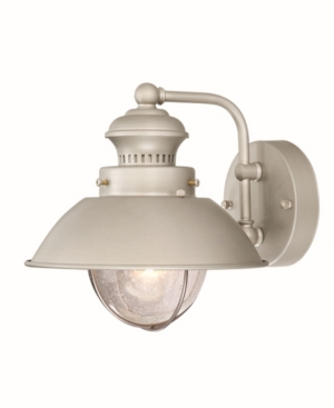 Vaxcel Harwich Brushed Nickel Coastal Farmhouse Barn Outdoor Wall Light