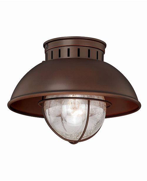 Vaxcel Harwich Coastal Farmhouse Barn Flush Mount Ceiling
