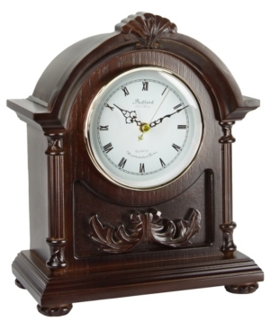 Bedford Clock Collection Mantel Clock With Chimes In Dark Brown