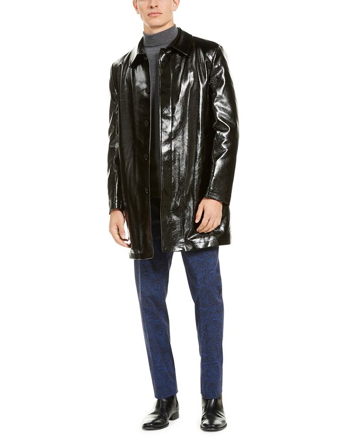 Black deals shiny raincoat