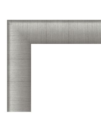 Elegant Brushed Framed Bathroom Vanity Wall Mirror, 40.75" x 28.75"