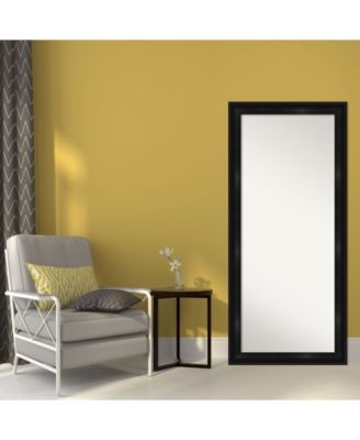 Grand Framed Floor/Leaner Full Length Mirror, 29.75" x 65.75"