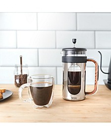 8 Cup French Press with Wood Finish Handle