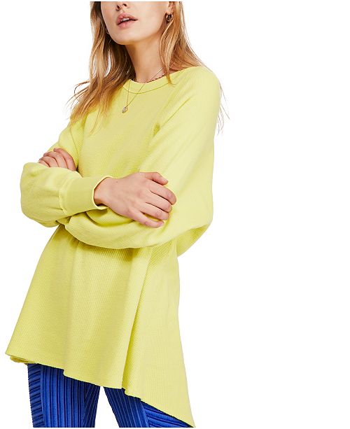 Free People Amelia Thermal Top Reviews Tops Women Macy S