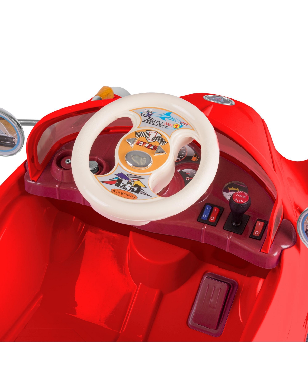 Lil' Rider Battery Powered Classic Car Coupe With Remote Control And Sound In Red