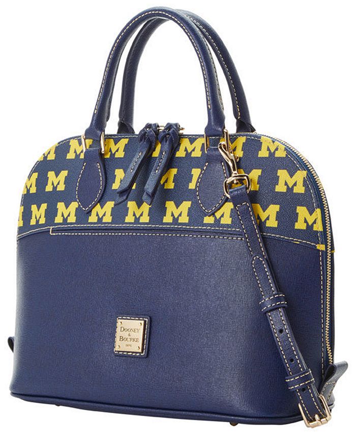 Dooney & Bourke Michigan Wolverines Saffiano Zip Satchel Macy's