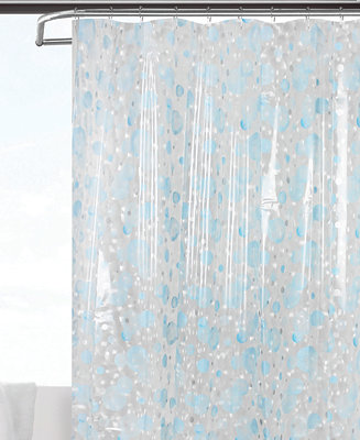 Spa 251 Bubble 3d Semi Transpa, Clear Shower Curtain
