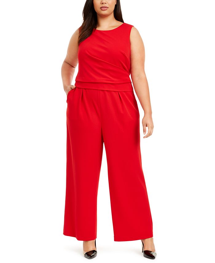 Calvin Klein Plus Size WideLeg Jumpsuit Macy's