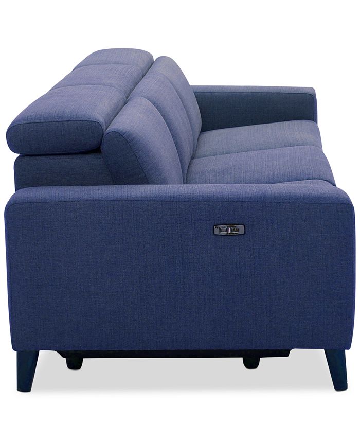 Furniture CLOSEOUT! Sleannah 3Pc. Fabric Sofa with 3 Power Recliners