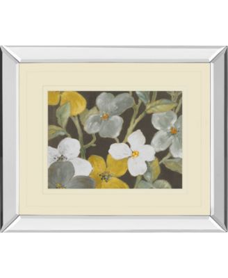 Garden Party in Gray 1 by Lanie Loreth Mirror Framed Print Wall Art, 34" x 40"