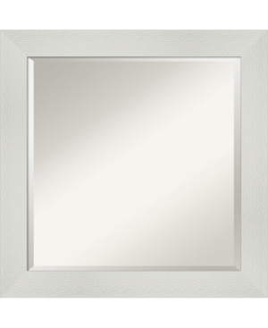 Amanti Art Mosaic Framed Bathroom Vanity Wall Mirror, 24.25" X 24.25" In White