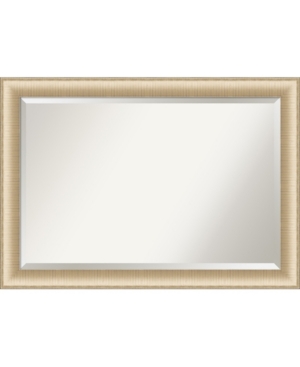 Amanti Art Elegant Brushed Honey Framed Bathroom Vanity Wall Mirror, 40.75" X 28.75" In Gold
