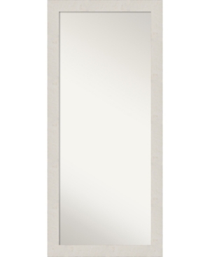 Shop Amanti Art Rustic Plank Framed Floor/leaner Full Length Mirror, 29.38" X 65.38" In White