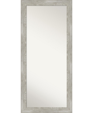 Shop Amanti Art Dove Framed Floor/leaner Full Length Mirror, 29.88" X 65.88" In Gray