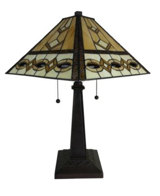 Tiffany Style Mission Table Lamp