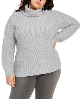 Vince Camuto - Plus Size Ribbed Turtleneck Sweater