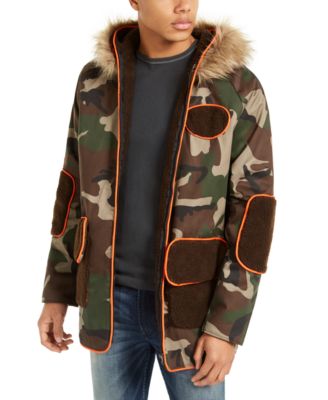 American Stitch - Men's Hooded Camo Jacket