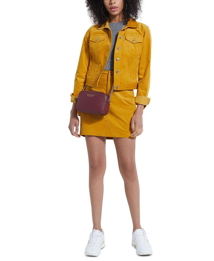 GUESS Leiya Corduroy Mini Skirt - Macy's