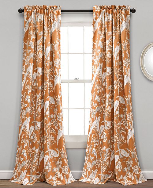 Lush Decor Dolores Botanical Print Curtain Collection Reviews