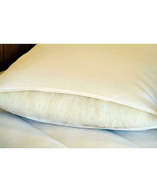 Holy Lamb Organics Natural Wool Wrapped Latex Pillow With Organic