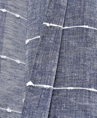 Lush Decor Farmhouse Textured Grommet Sheer Window Curtain Panels