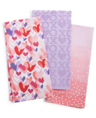 Martha Stewart Collection - Valentine's Day Kitchen Towels, Set of 3