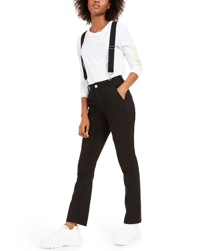Dickies Straight-Leg Suspender Pants - Macy's