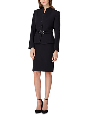 Tahari ASL Belted-Jacket Skirt Suit & Reviews - Wear to Work - Women -  Macy's
