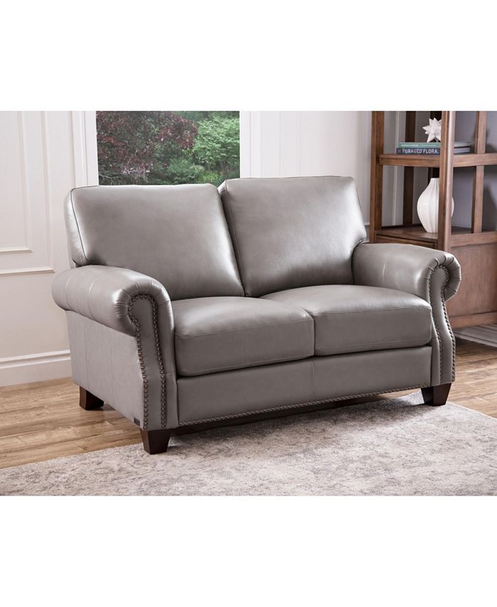 Abbyson Living - Romi Leather Loveseat