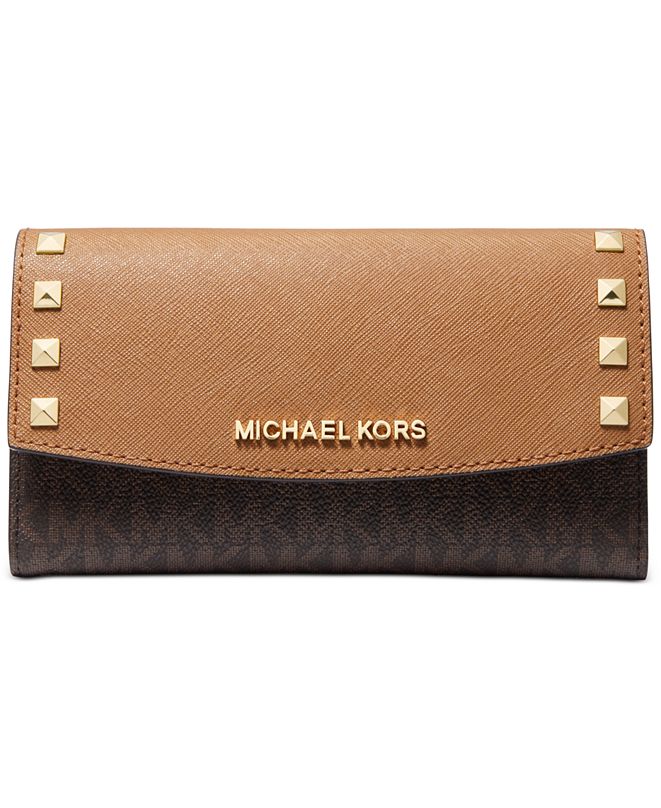 Michael Kors Karla Leather Trifold Wallet & Reviews - Handbags ...