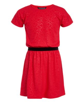 macy's calvin klein velvet dress