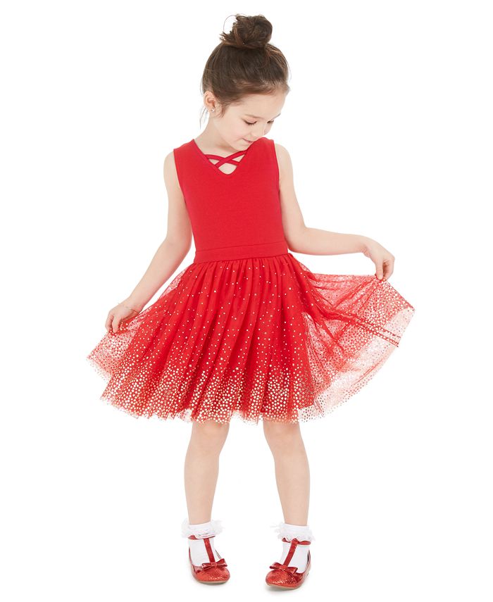 Macy's red party dress deals